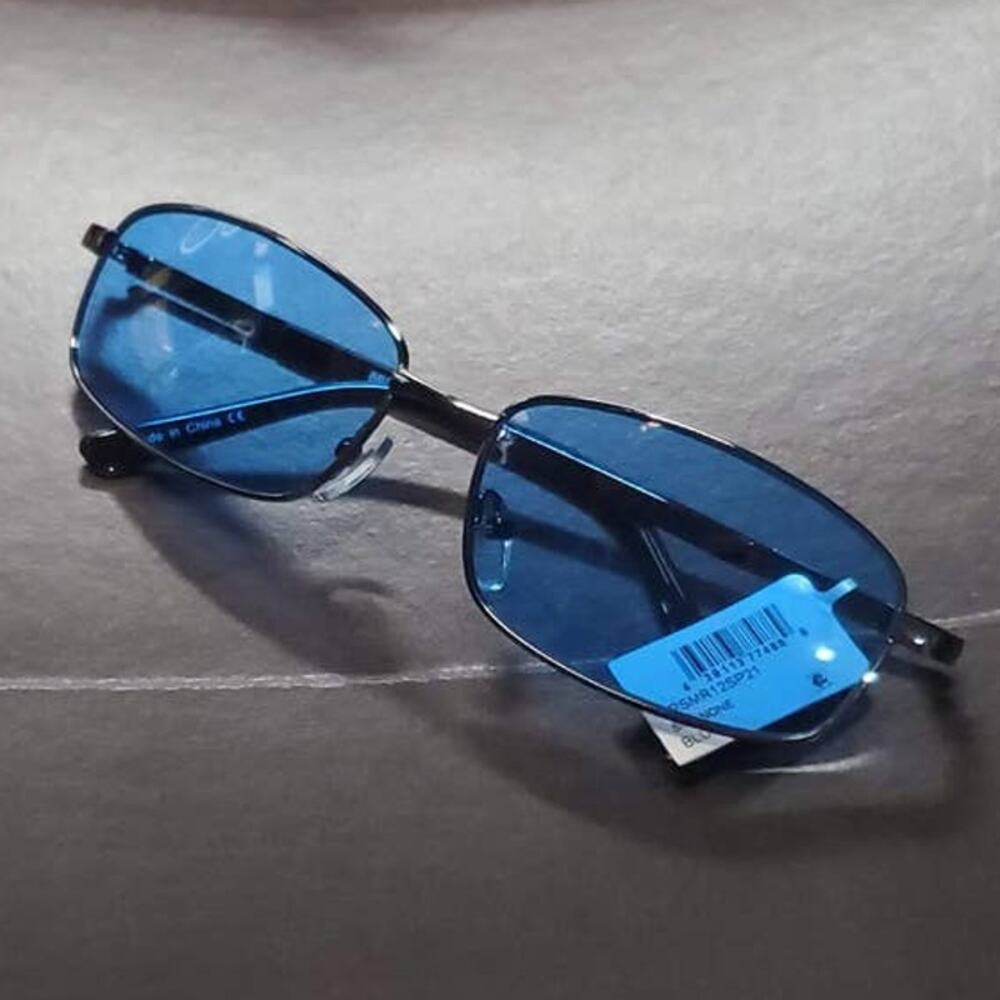Nordstrom BP. 58mm Rectangular Wire Sunglasses w/ Blue Lens BPSMR12SP21